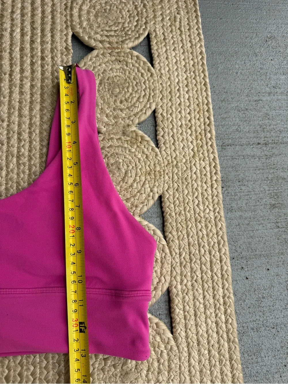 Lululemon Pink Bright Athletic Sports Bra Top Size 12